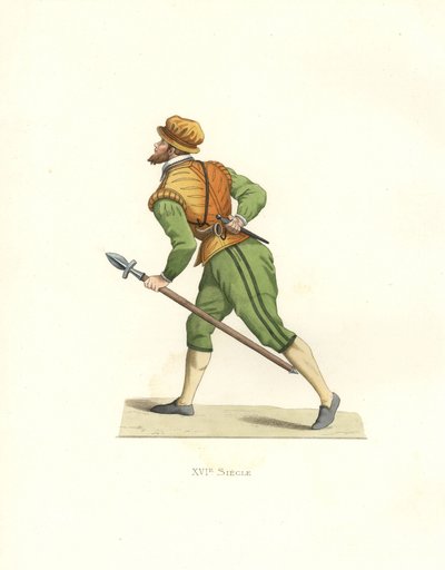 Jager ten tijde van Karel IX van Frankrijk door Edmond Lechevallier Chevignard
