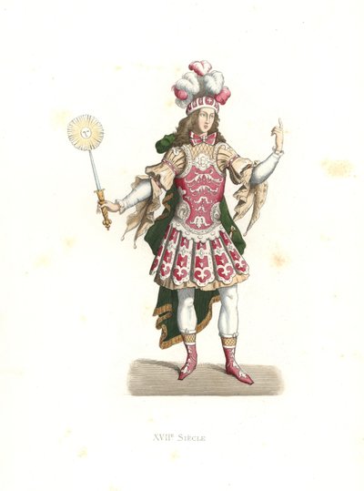 Lodewijk XIV, de Zonnekoning, in balletkostuum door Edmond Lechevallier Chevignard