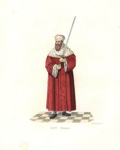 Maurits de Dappere, keurvorst van Saksen (1521-1553) door Edmond Lechevallier Chevignard
