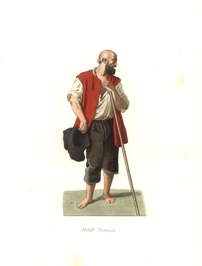 Boer van Lombardije, Italië door Edmond Lechevallier Chevignard