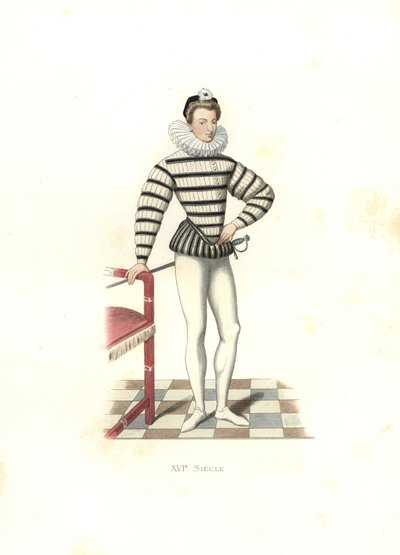Portret van Saint-Megrin, Frankrijk door Edmond Lechevallier Chevignard