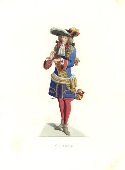 Koninklijke officier, Frankrijk door Edmond Lechevallier Chevignard