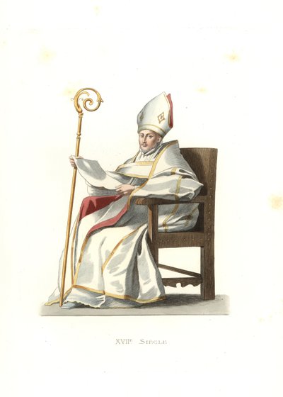 Spaanse bisschop door Edmond Lechevallier Chevignard
