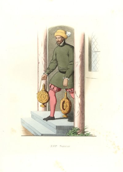 Knecht, Engeland door Edmond Lechevallier Chevignard