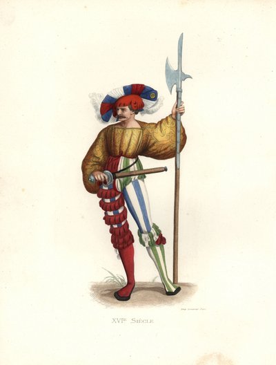 Hellebaardier door Edmond Lechevallier Chevignard