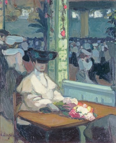 Wachten (Moulin de la Galette) door Edmond Lempereur
