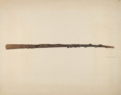 Wandelstok door Edmond Lorts