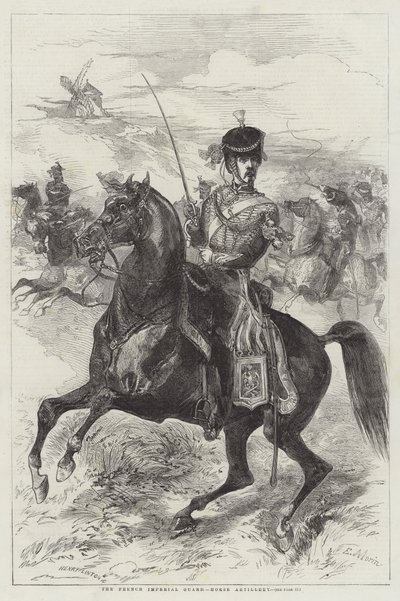 De Franse Keizerlijke Garde, Paardenartillerie door Edmond Morin