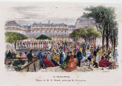 Het Koninklijk Paleis - tekening door Morin, circa 1830 door Edmond Morin