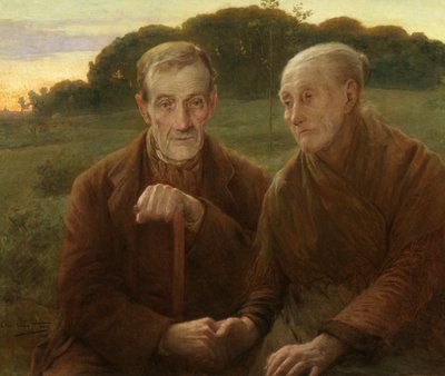 Zonsondergang van het leven door Edmond Theodor van Hove