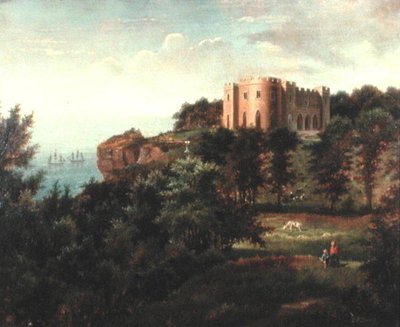 Pennsylvania Castle, Isle of Portland, Dorset door Edmund Birckhead Bensell