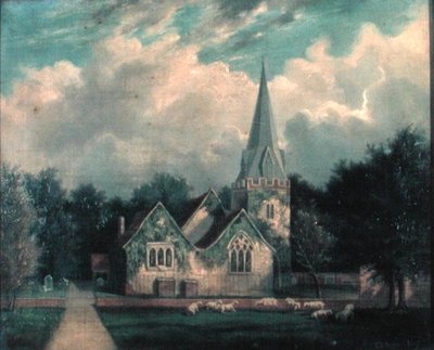 Stoke Poges Kerk door Edmund Birckhead Bensell