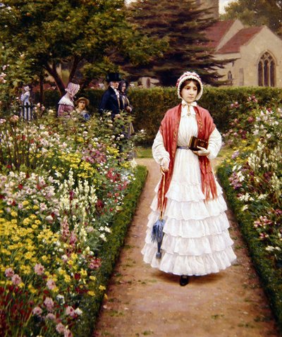 Na de dienst door Edmund Blair Leighton