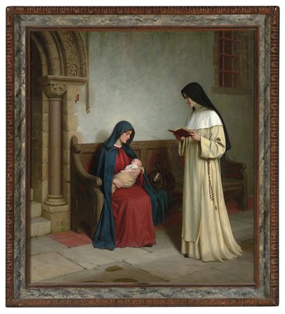 Moederschap, 1917 door Edmund Blair Leighton