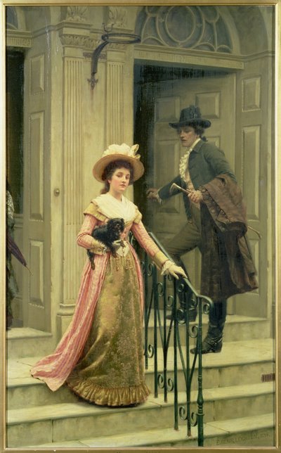Mijn buurman door Edmund Blair Leighton
