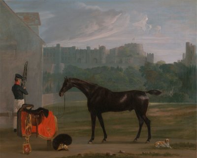 Buiten het wachthuis bij Windsor door Edmund Bristow