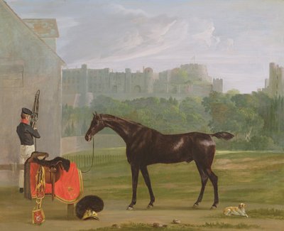 Buiten het wachthuis in Windsor door Edmund Bristow