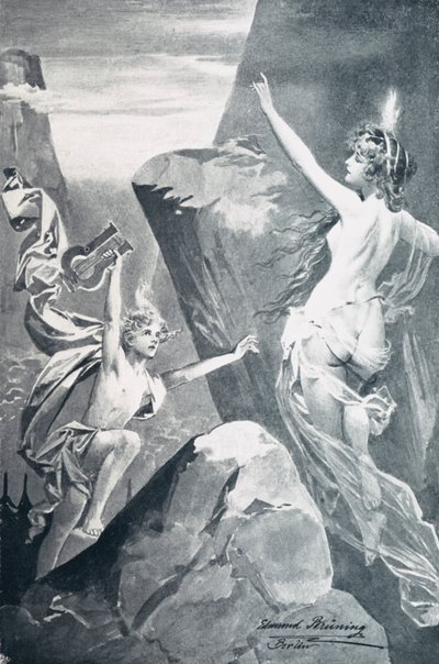 Illustratie voor Goethes Faust door Edmund Bruning