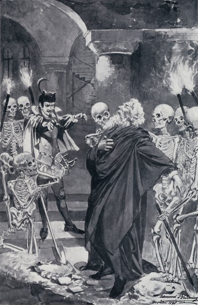 Illustratie voor Goethes Faust door Edmund Bruning