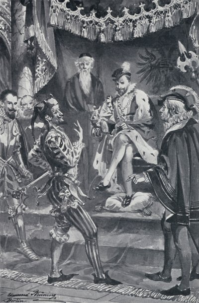 Illustratie voor Goethes Faust door Edmund Bruning
