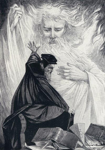 Illustratie voor Goethes Faust door Edmund Bruning
