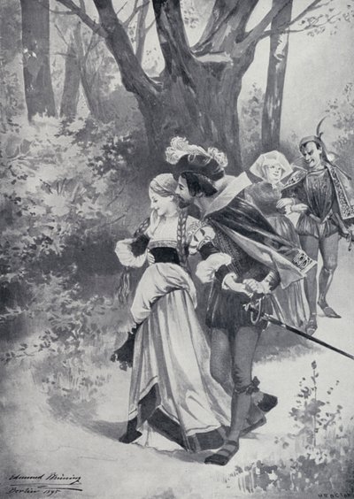 Illustratie voor Goethes Faust door Edmund Bruning
