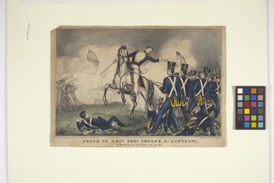 De dood van Adjt. Genl. George S. Lincoln door Edmund Burke Kellogg