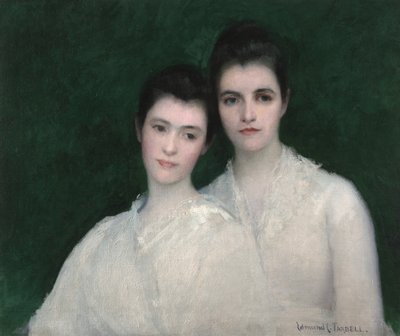 Emeline en Josephine Tarbell door Edmund Charles Tarbell