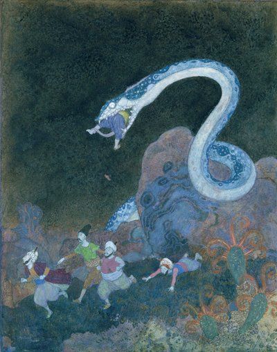 Een Servisch sprookje: De episode van de slang door Edmund Dulac