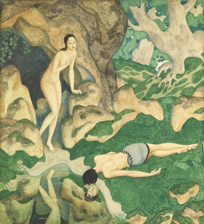 Echo en Narcissus door Edmund Dulac