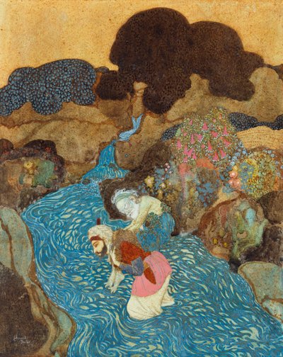 Sinbad de Zeeman en de Oude Man van de Zee door Edmund Dulac