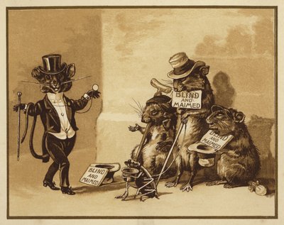 Illustratie voor Drie Blinde Muizen door Edmund G. Caldwell