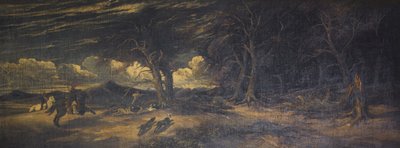 Wilde zwijnenjacht bij Xanthus in Lycië, c.1845 door Edmund G. Muller