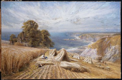 Oogsten aan de Zuidkust, 1869 door Edmund George Warren