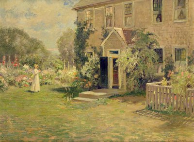 Een huisje in New England door Edmund Henry Garrett