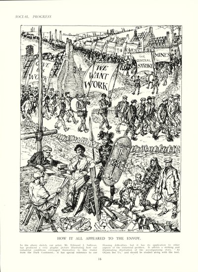 Hoe Engeland eruit zou kunnen zien voor een gezant uit Afrika door Edmund Henry Garrett