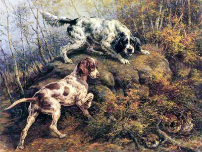 Pointer, Setter en Korhoen door Edmund Henry Osthaus