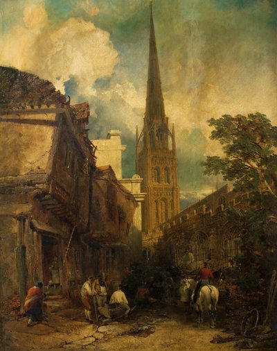Bayley Lane, met Drapers Hall en St. Michael