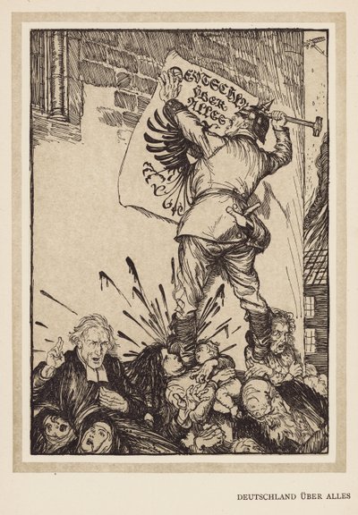 De Krans van de Keizer: Duitsland Over Alles door Edmund Joseph (after) Sullivan