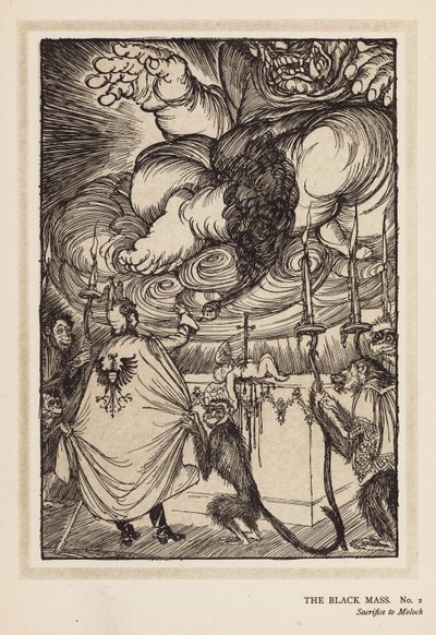 De krans van de keizer: De Zwarte Mis door Edmund Joseph (after) Sullivan