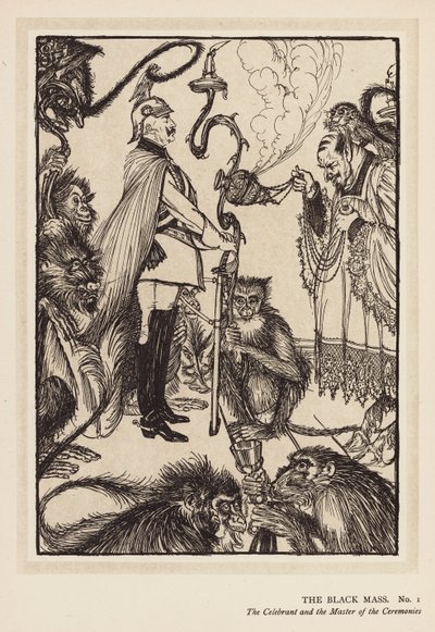 De krans van de keizer: De Zwarte Mis door Edmund Joseph (after) Sullivan
