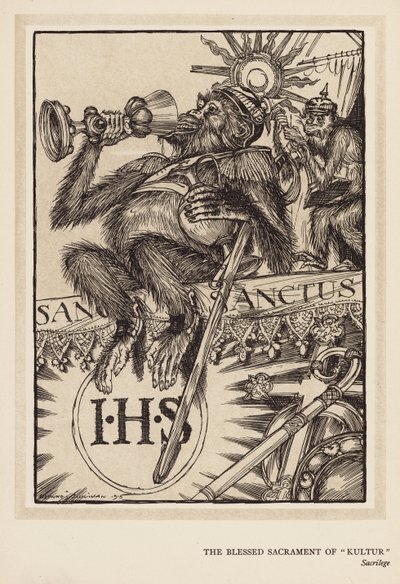 De Krans van de Keizer: Het Heilig Sacrament van "Kultur" door Edmund Joseph (after) Sullivan