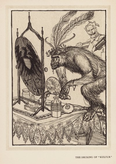 De Krans van de Keizer: De Versiering van "Kultur" door Edmund Joseph (after) Sullivan