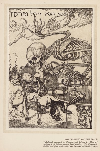 De krans van de keizer: Het schrift aan de muur door Edmund Joseph (after) Sullivan
