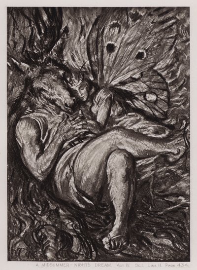 Een Midzomernachtsdroom, Act IV, Sc I door Edmund Joseph Sullivan