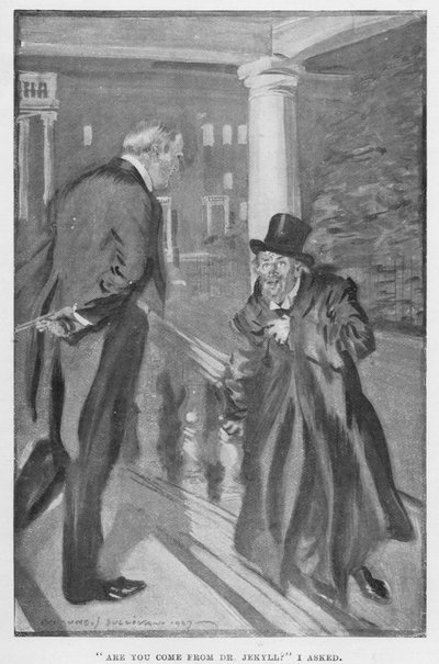 Illustratie voor Dr. Jekyll en Mr. Hyde door R.L. Stevenson door Edmund Joseph Sullivan