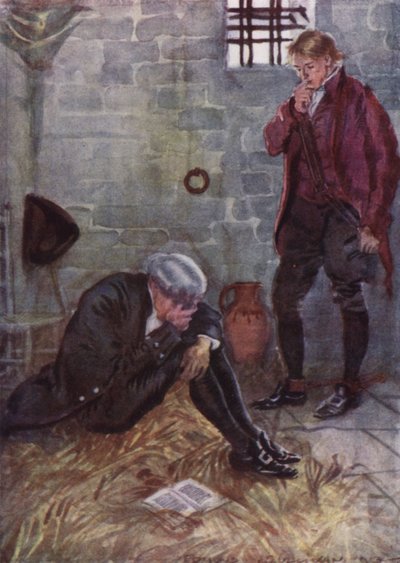 Illustratie voor The Vicar of Wakefield door Oliver Goldsmith door Edmund Joseph Sullivan