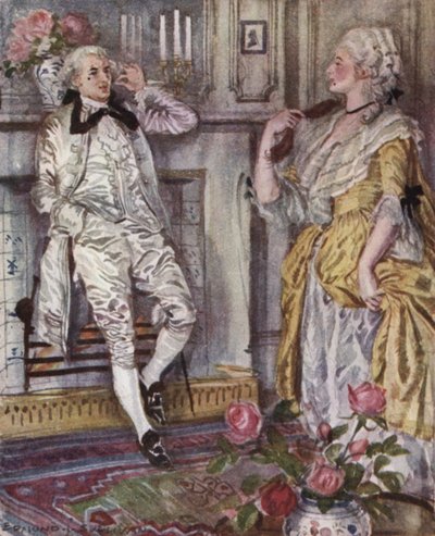 Illustratie voor The Vicar of Wakefield door Oliver Goldsmith door Edmund Joseph Sullivan
