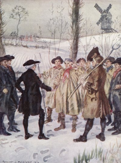 Illustratie voor The Vicar of Wakefield door Oliver Goldsmith door Edmund Joseph Sullivan
