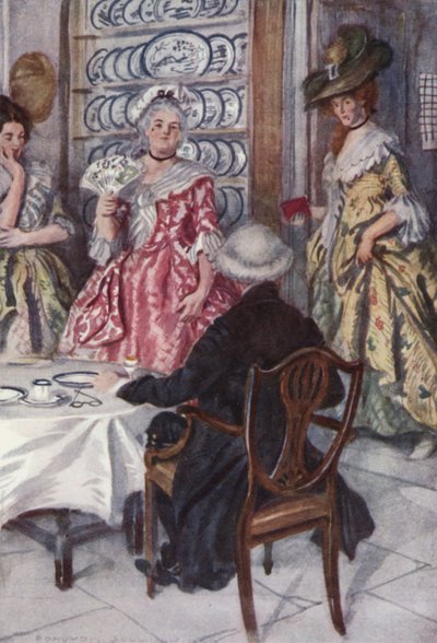 Illustratie voor The Vicar of Wakefield door Oliver Goldsmith door Edmund Joseph Sullivan